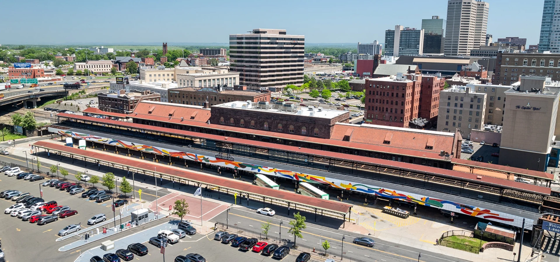 CTrail Hartford Line station exterior